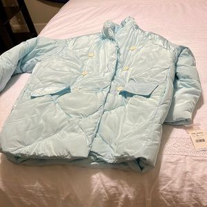 Brand new with tags light blue Free People Puffer M